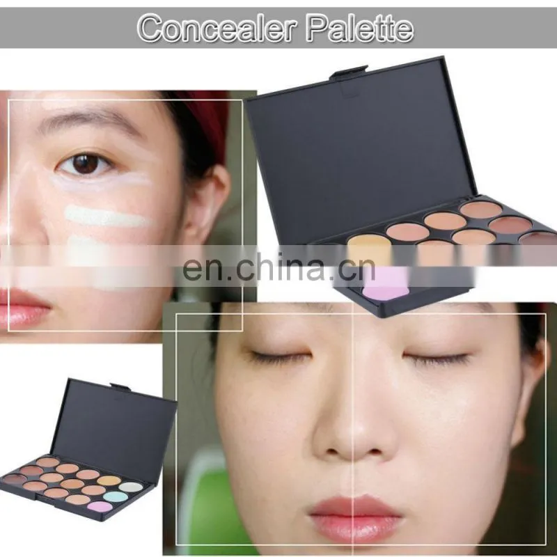 Waterproof 15 Colours Concealer Palette cream