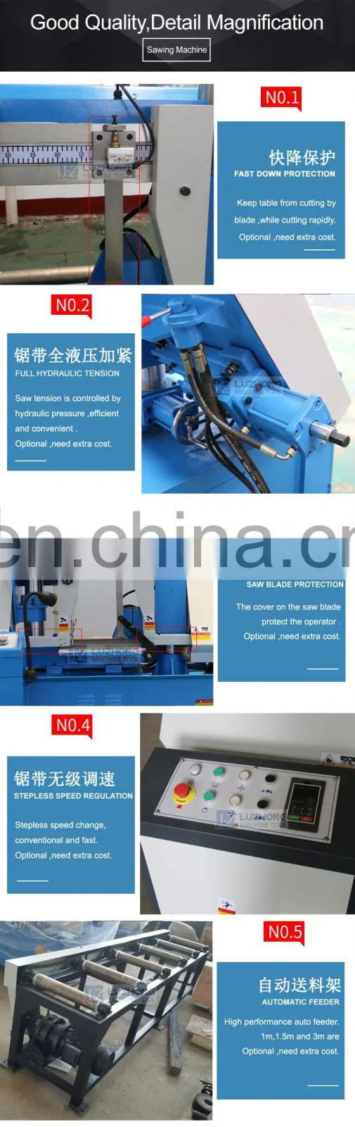 GH4228A Metal Cutting Band Saw Machine Price