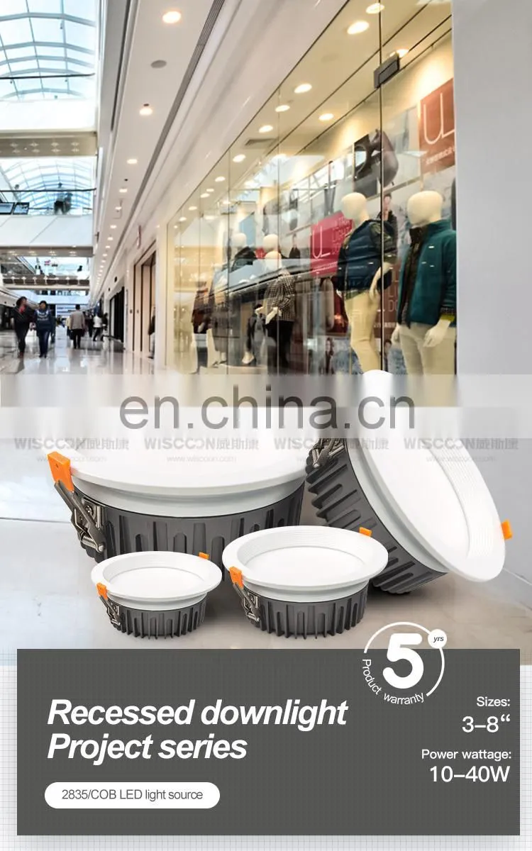 Anti-Glare round dimmable ip44 decorative mini Recessed Ceiling Down Light