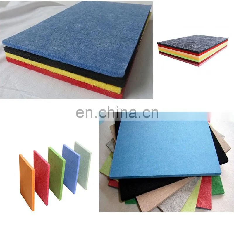 High quality Fire Retardant Sound Proof Polyester Fiber Felt Acoustic Panel