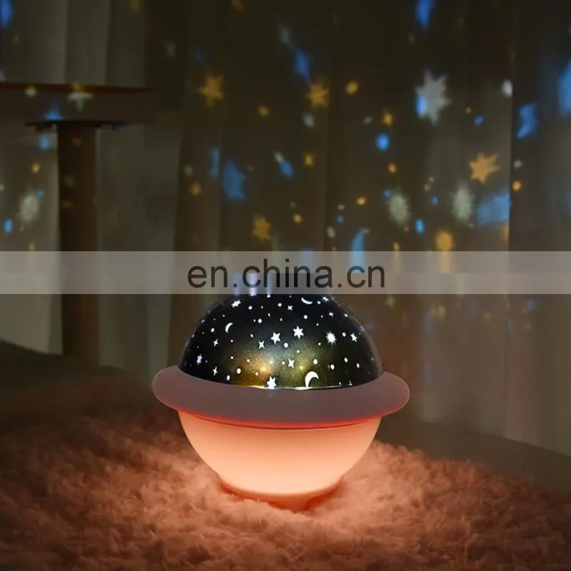 UFO shape star sky night lamp kids led night light projector for gifts