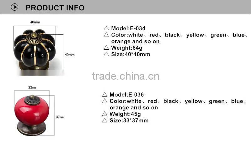 new cabinet ceramic handle porcelain knob/handle