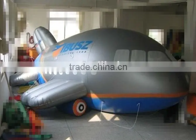 giant inflatable airplane toy module for display