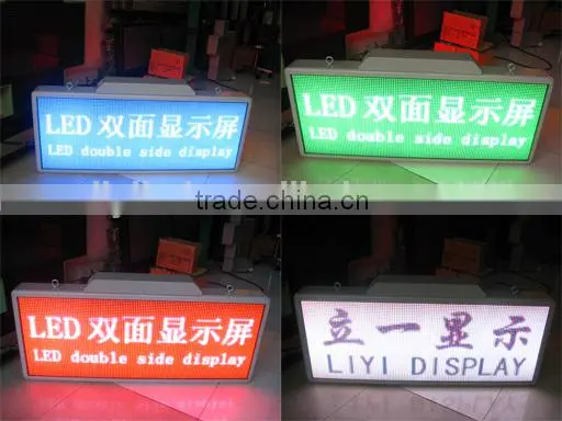 P4 P5 P6 P7.62 P8 P10 indoor semi outdoor rgb double sided led moving message sign led sign wireless controller wifi