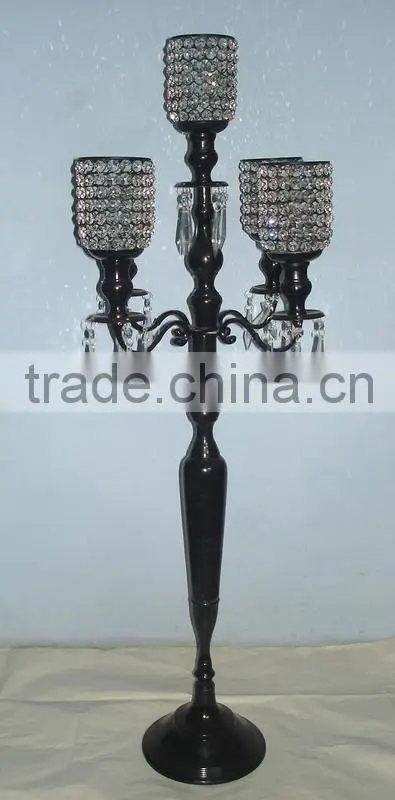 Crystal Hurricane Candelabra, Crystal Hurricane Candle Holder
