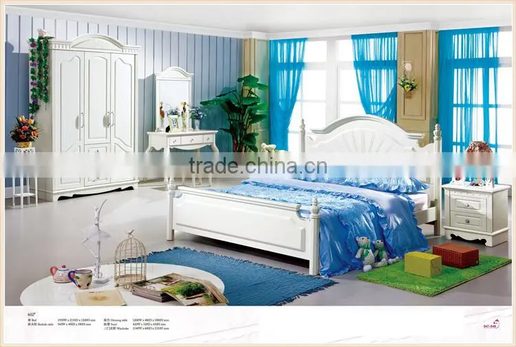 Wholesale Korean white bedroom furniture
