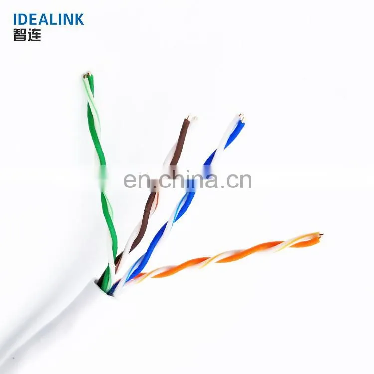 Wholesale oem service cat5e utp 4pr 24awg network cable CCA cat 5 cable made in China