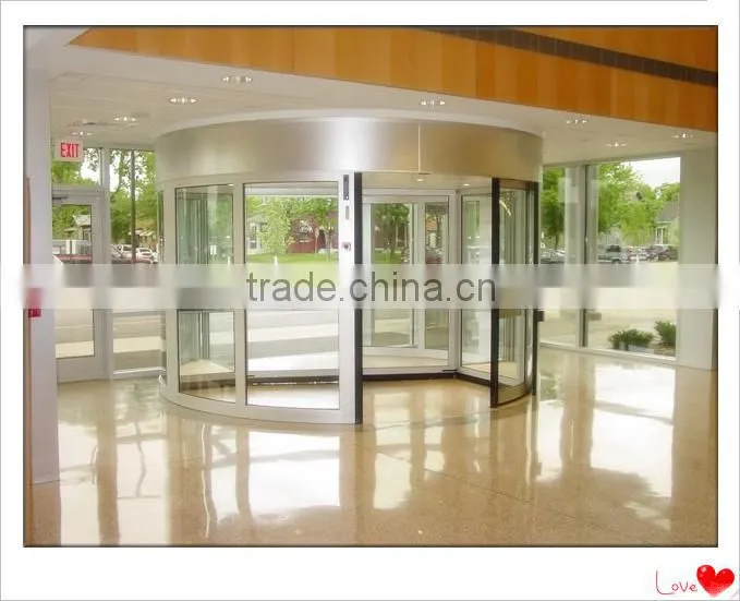 Front door Aluminum automatic curved sliding doors
