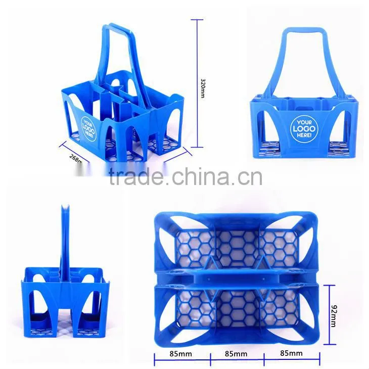 High quality standard plastic bottle holder with 6 grid