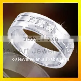 hor selling friendship gift cheap jewelry couple silver cz rings
