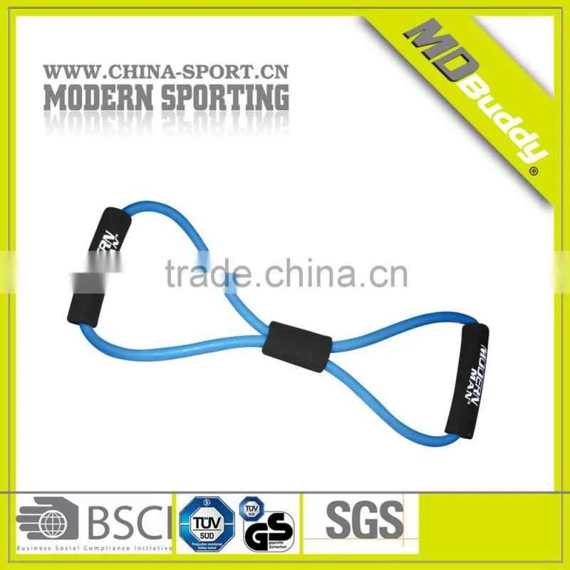 Hot sale gym equipment resistance tube with safe sleeve