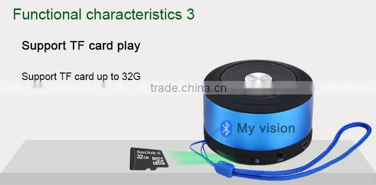 Bluetooth 3.0 Mini Portable Wireless Stereo Bluetooth Speaker with TF Card supported