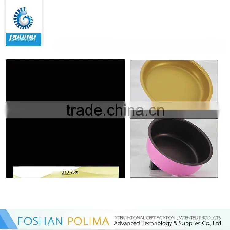 Foshan Polima high standard hardness good abrasive resistance double-layer non-stick waterproof coating for cookware