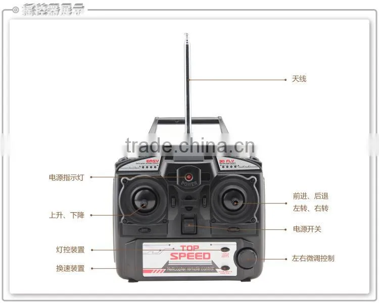 F161 3.5 Channel RC Helicopter Metal Remote Control Helicopter Gyro RTF