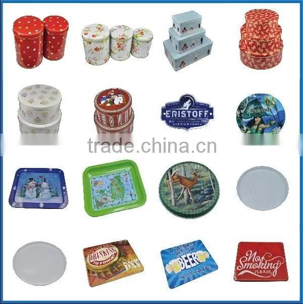 Rectangular tin box for playing card with cheap price