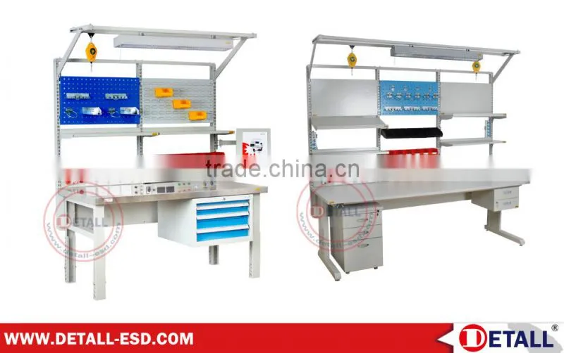 (Detall) Height Adjustable Work Table for Metal Workshop