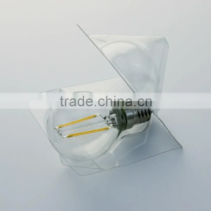 2016 new product hot selling g45 e14 2w led bulb lamp 220v-240v filament led bulbs with CE&RoHS 2Years Warantty 6000k