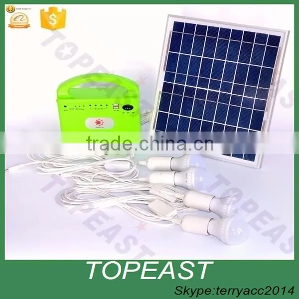 Wholesale Solar Powered Led Lighting Bulb Lamp System Solar Panel Home System Kit