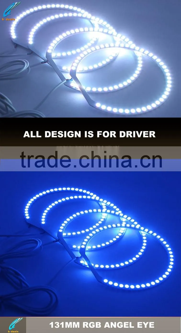 angel eye rgb e36, e38, e39, e46 131mm ring for bmw and Vaz 2106 for Lada