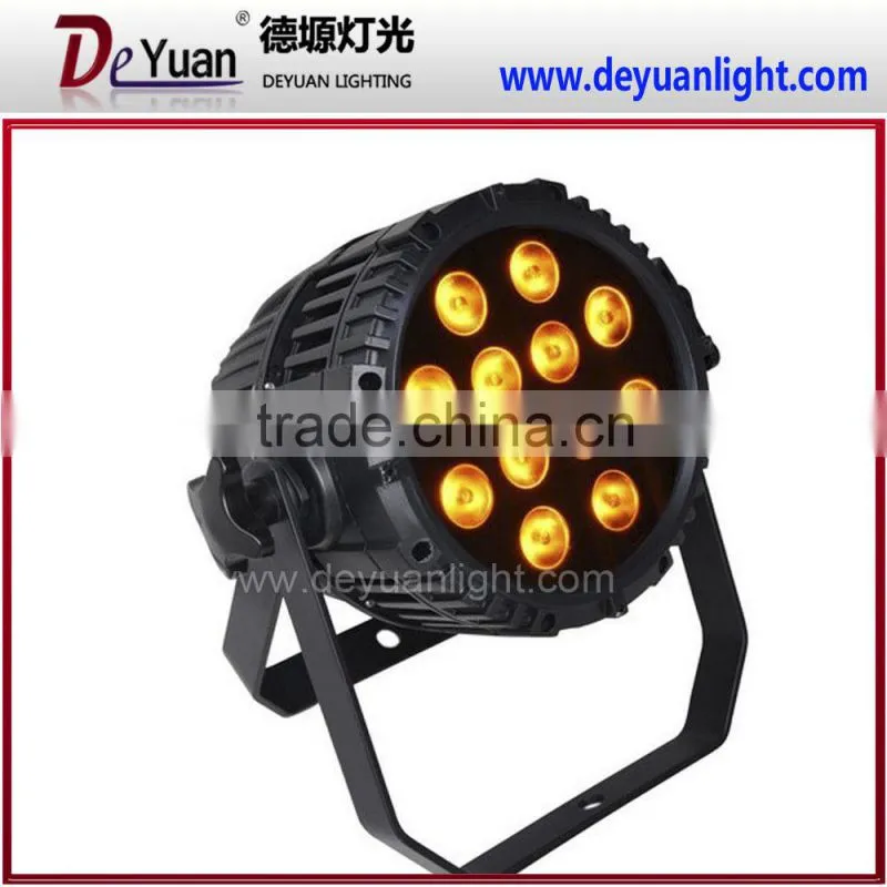 Professional waterproof led light 12x15w 5 in 1 agbwa led par light amber color