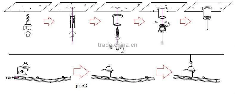 square flat led panel ceiling lighting 200*200