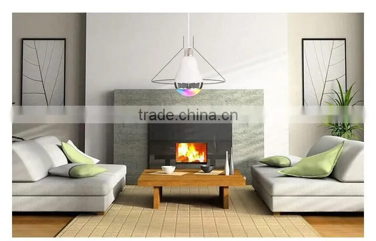 changeable colour E27 Led Bulb Lamp Bluetooth Speaker With Remote Control