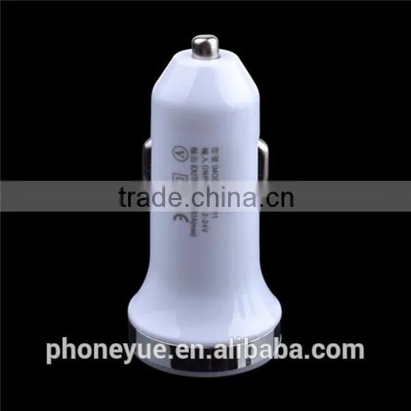high quality logo custom colorful auto usb car charger adapter