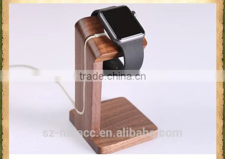 Eco-friendly natural Wooden holder for apple watch