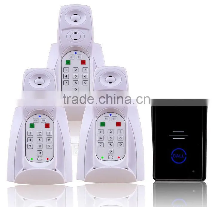 New 2.4G Digital wireless intercom system 1 outdoor units to 3 indoor handsets