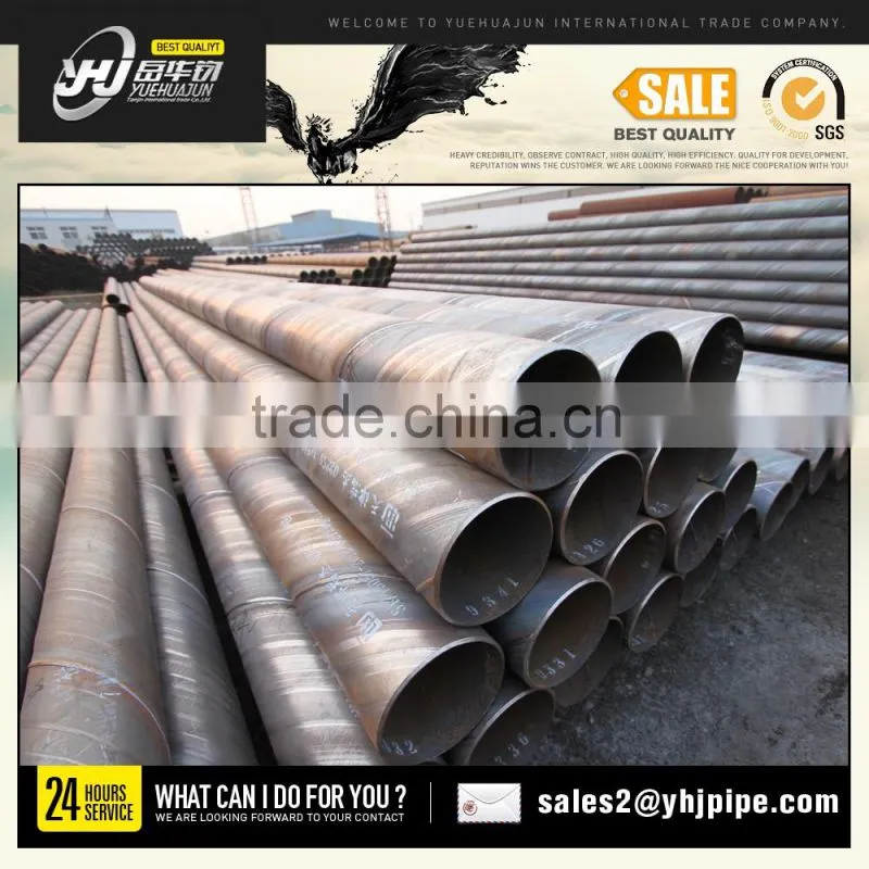 SSAW Pipe producing Mill Spiral Pipe LineSAW FARM IRRIGATION PIPE WITH GOOD PRICE3 to 12m Length, API 5L OIL /GAS PIPE LINE /SPI