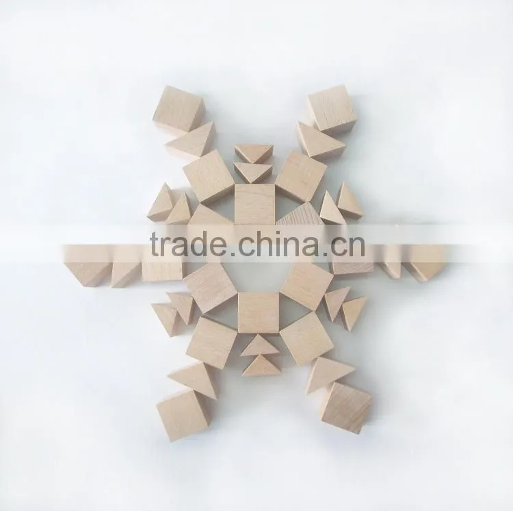 continued selling kids learning toys cubes & triangular prisms OEM gabe creative toys