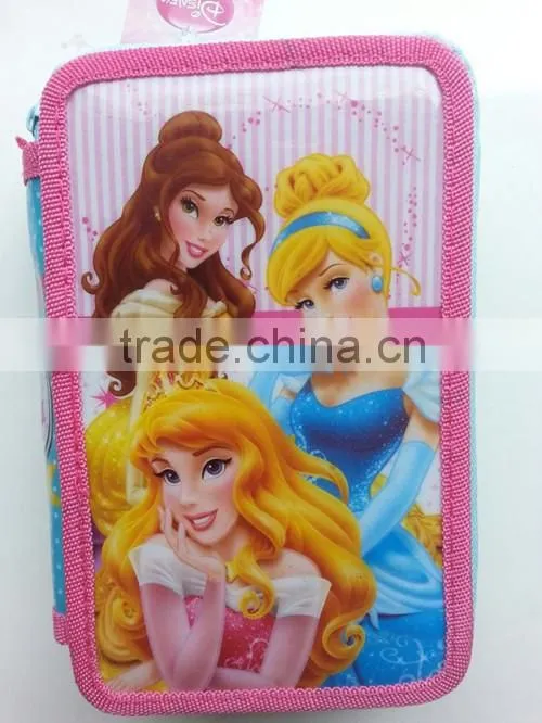 Princess Multi-function Plastic pencil Box