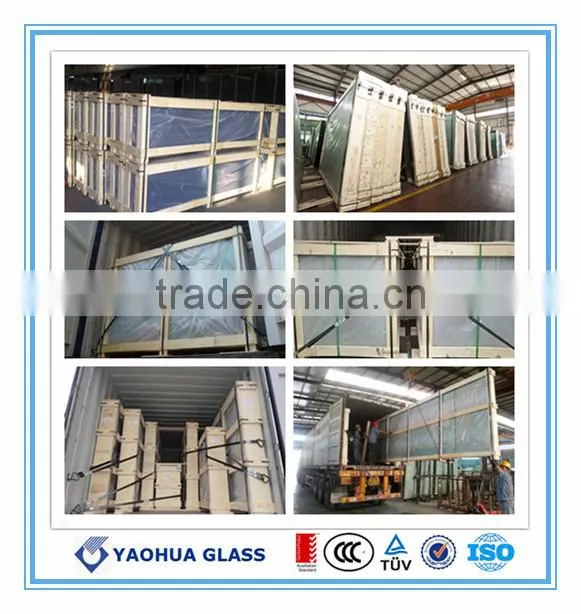 translucent laminated glass, tempered laminated glass with edge polish