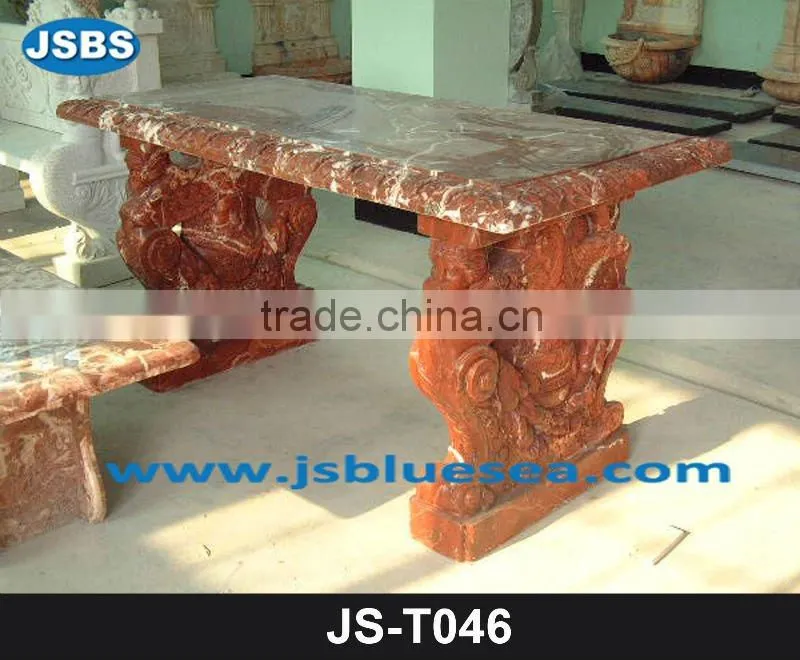 stone outdoor garden table support