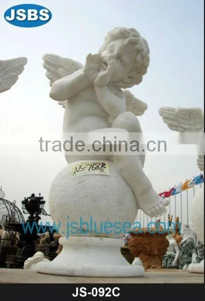 White Marble Children Statue JS-C017Y More patterns for chosing!