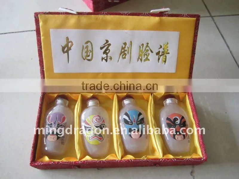 Chinese inside hand painted crystal snuff bottle