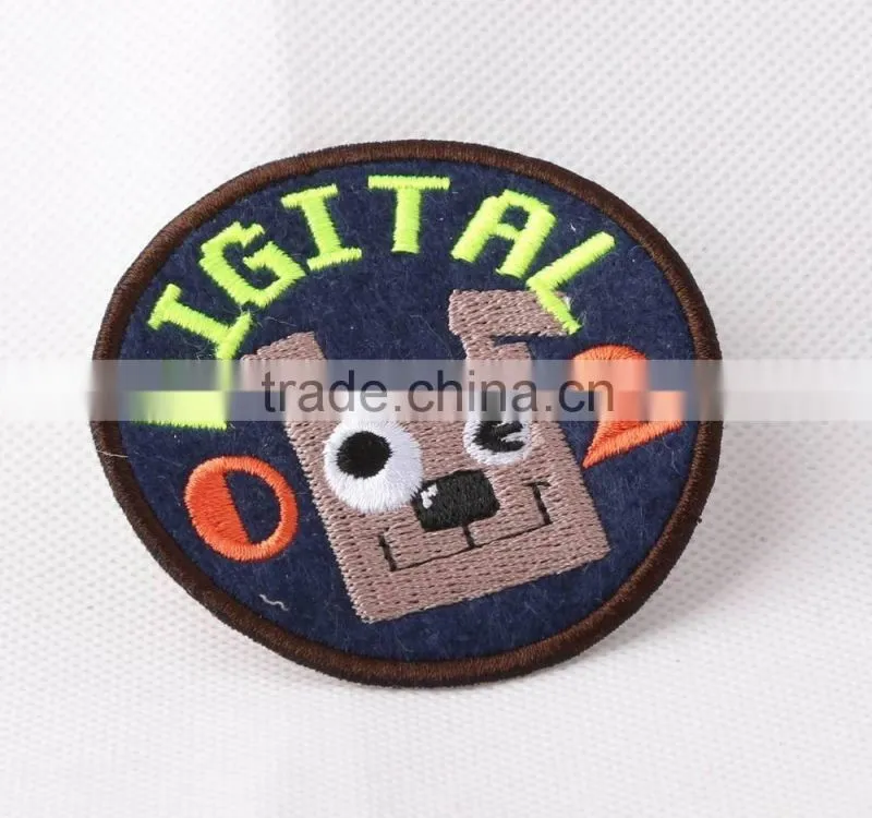 2015 Professional custom large 3d embroidered patch