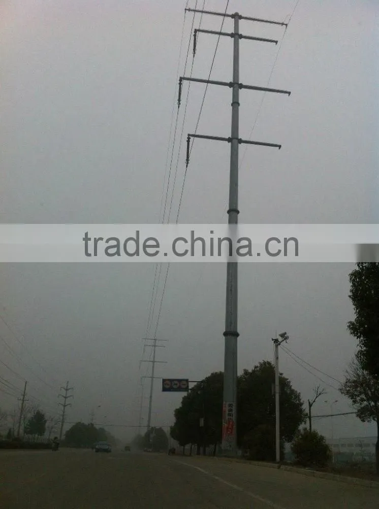 hot-dip-galvanized transimission poles