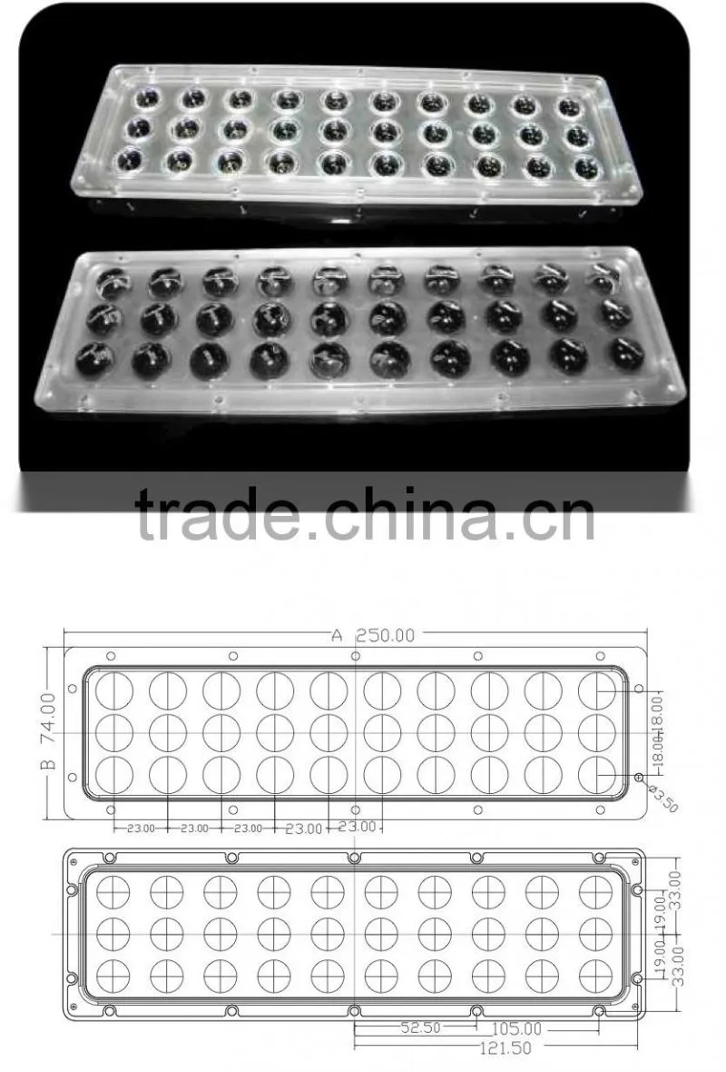 90w 120w 150w led high bay light 90 degree PC lens module