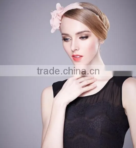 wholesale hair floral accessory fascinator plain for girls