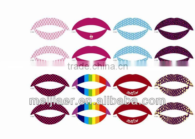 new fashion temporary lip tattoo/lip sticker