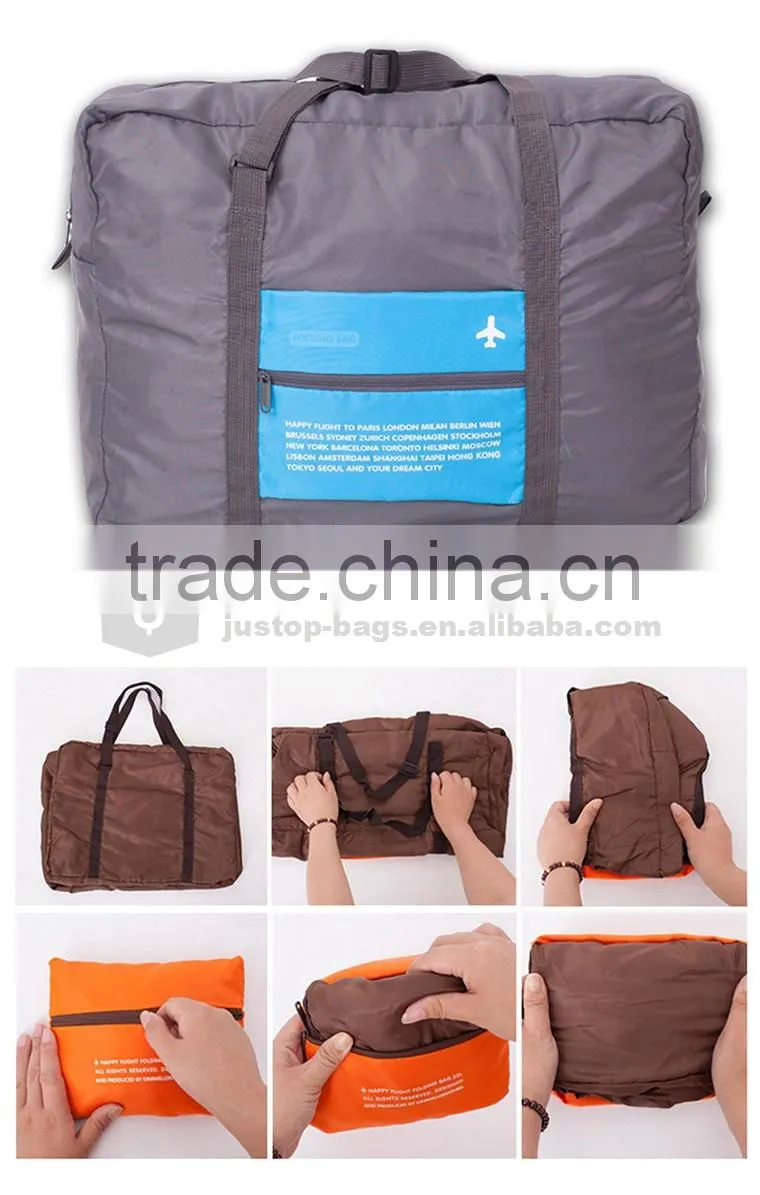 Justop quality foldable luggage travel bags