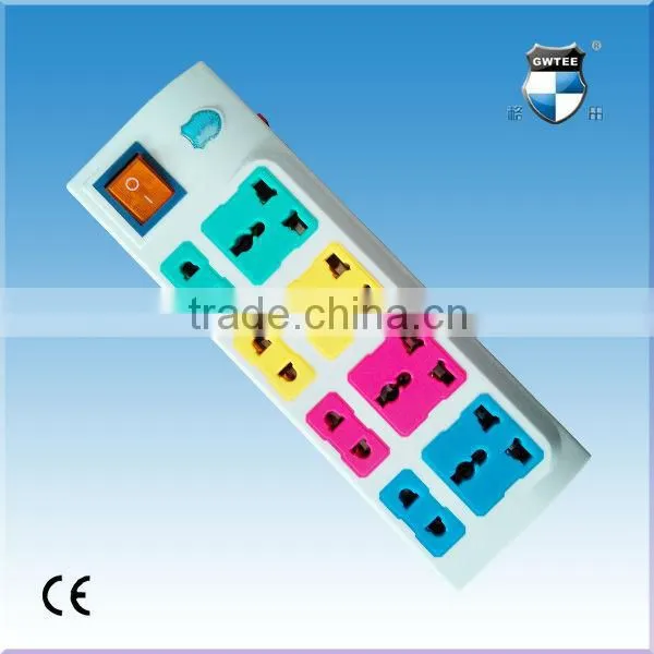 Overload protector multi extension lead socket