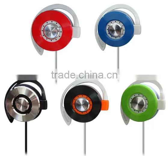 Cheap wholesale sport ear hook earphone for mp3 and mobile phone