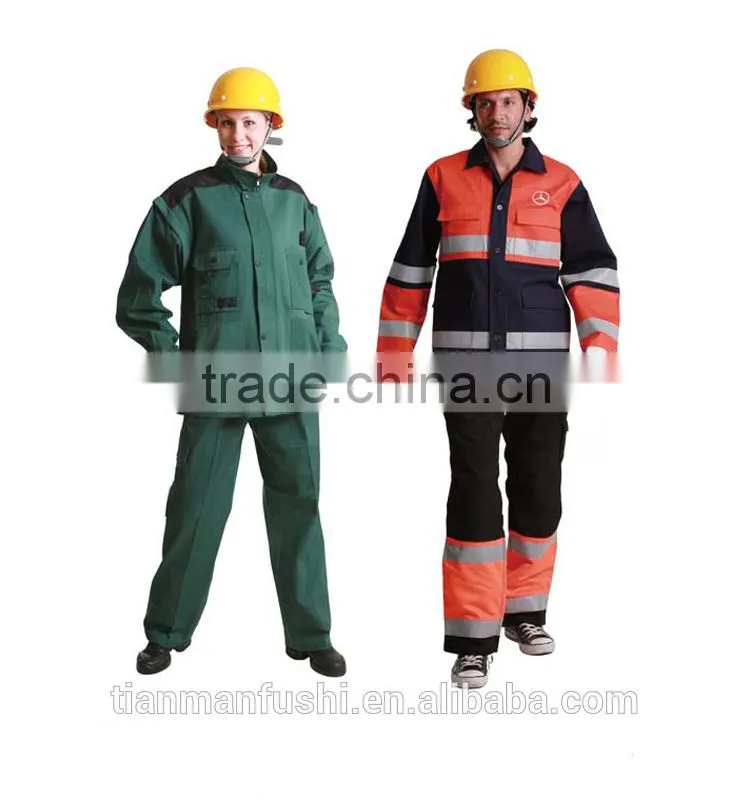 2015 Quality Reflective Workwear Suit Customed Cheap Work Clothings Wholesale Working Clothes Plus Size Uniforms