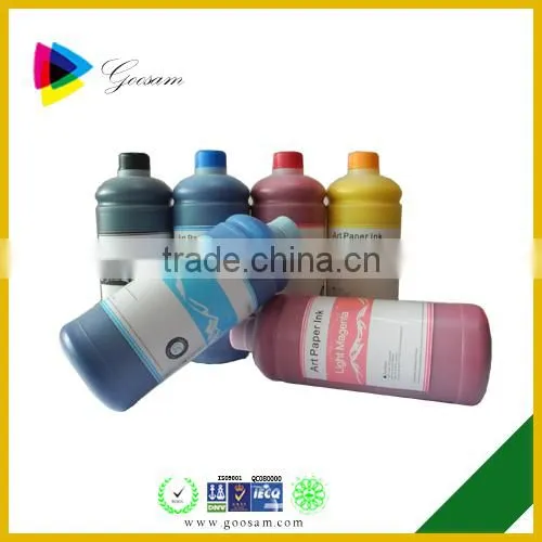 Goosam high quality art paper pigmet based ink waterproof inkjet ink for Epson printer
