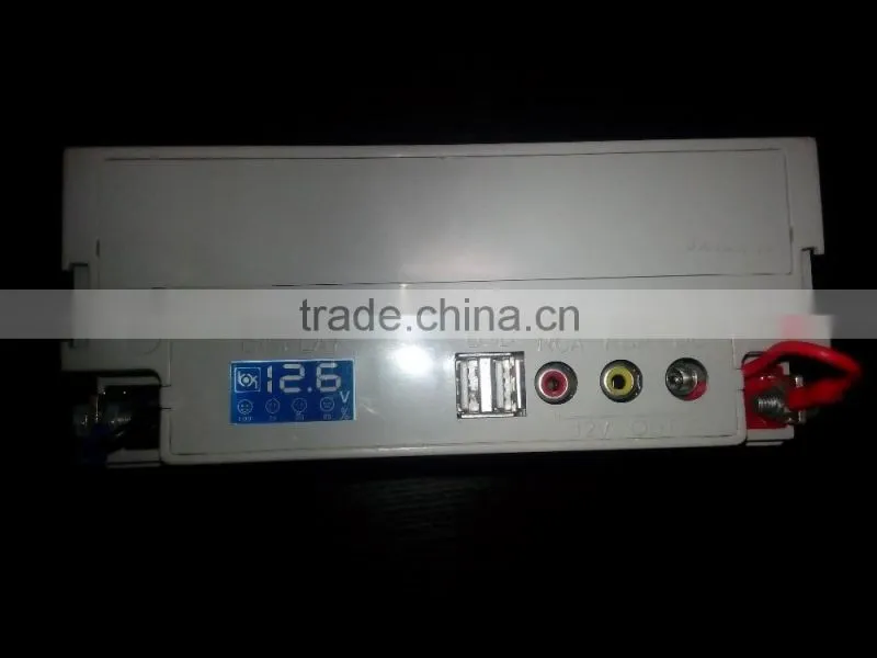 Solar battery easy to charge USB function battery 12v 12AH