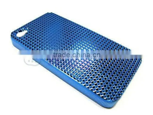 case for apple iphone4 4g, Plastic Crystal Case Diamond Metal Color for iphone4,for iphone 4 accessories