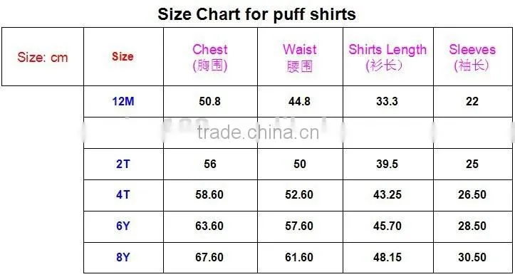 Puff shirts top for children 2000pcs in stock,Baby tank top in stock,Cheap Blouses&Tops for girls
