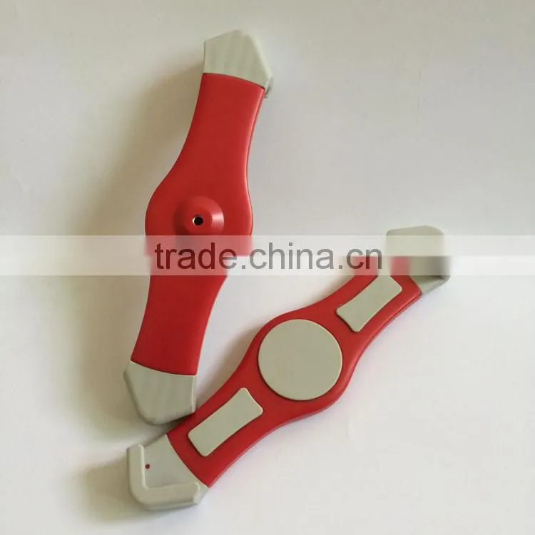 1/4"-20 screw retractable tablet stand holder for iPad mini 1 2 air 2 4/7-11inch tablet and GPS in red color